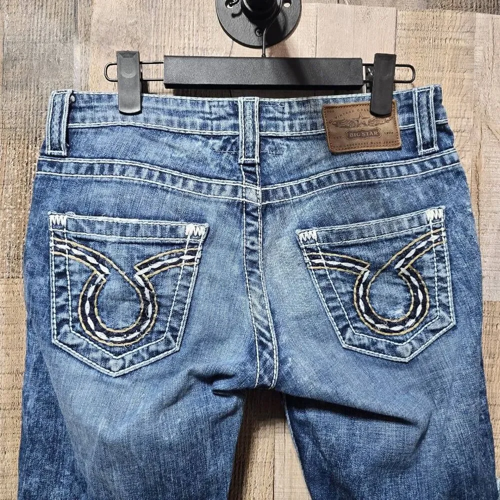 Big Star Sweet Low Rise Denim Jean Bermuda Shorts Jorts 27L Casual Summer Basic